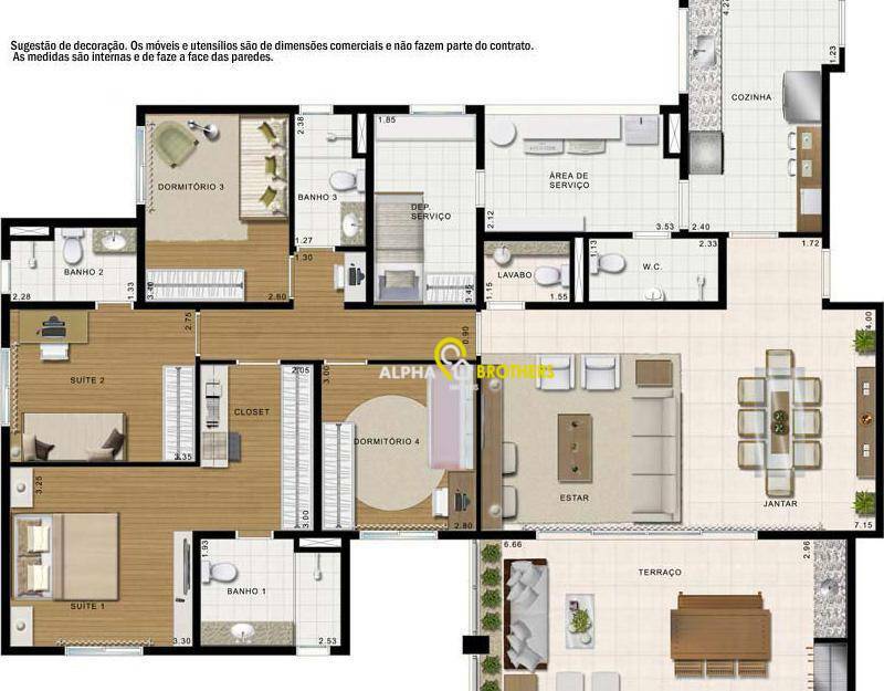 Apartamento à venda com 3 quartos, 132m² - Foto 64