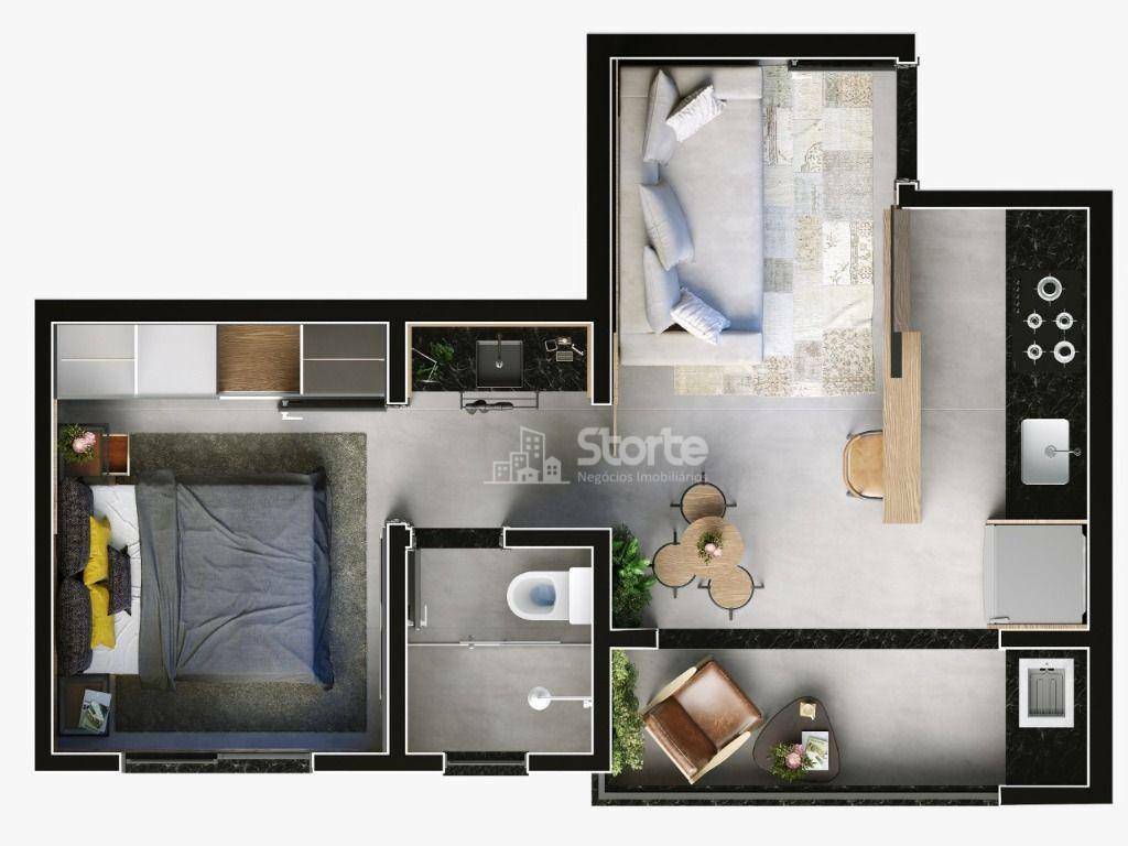 Kitnet e Studio à venda com 1 quarto, 34m² - Foto 21