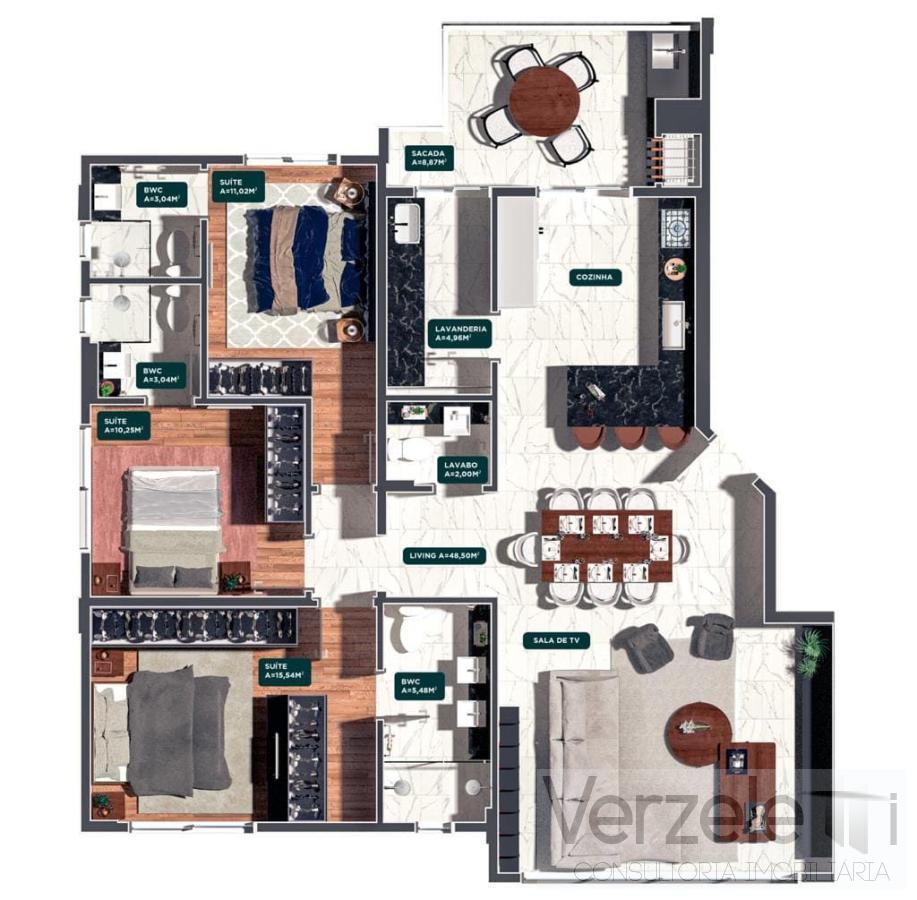 Apartamento à venda com 3 quartos, 132m² - Foto 15