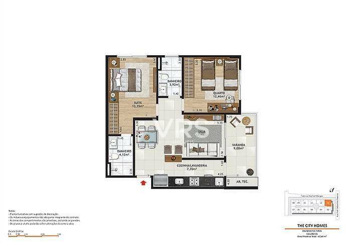 Apartamento à venda com 1 quarto, 47m² - Foto 21