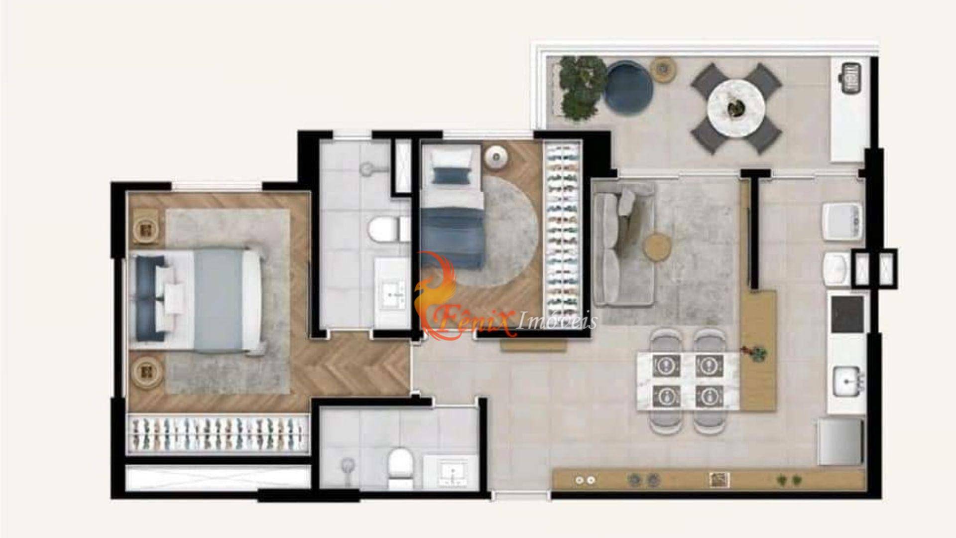 Apartamento à venda com 2 quartos, 69m² - Foto 8