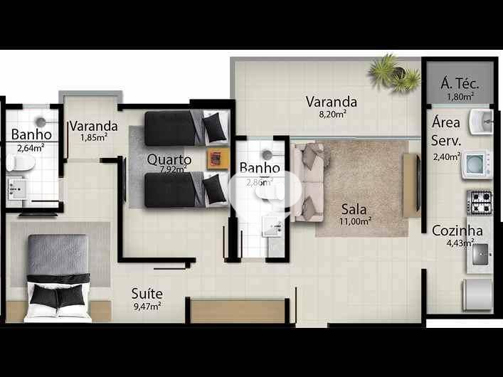 Apartamento à venda com 3 quartos, 88m² - Foto 19