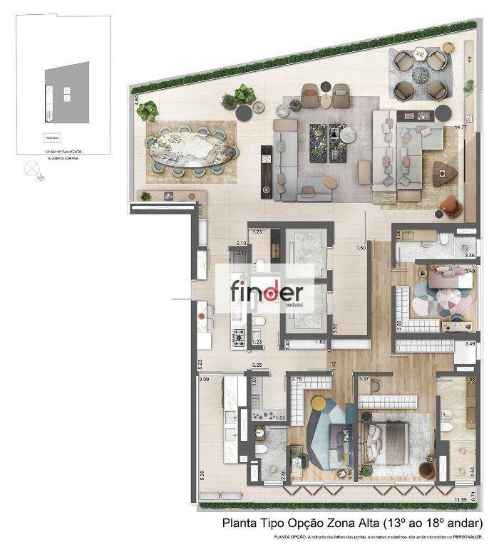 Apartamento à venda com 4 quartos, 263m² - Foto 61