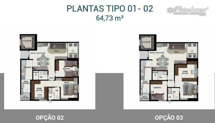 Apartamento à venda com 3 quartos, 64m² - Foto 11