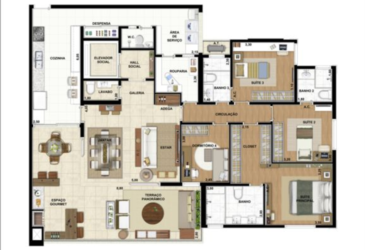 Apartamento à venda com 4 quartos, 178m² - Foto 17