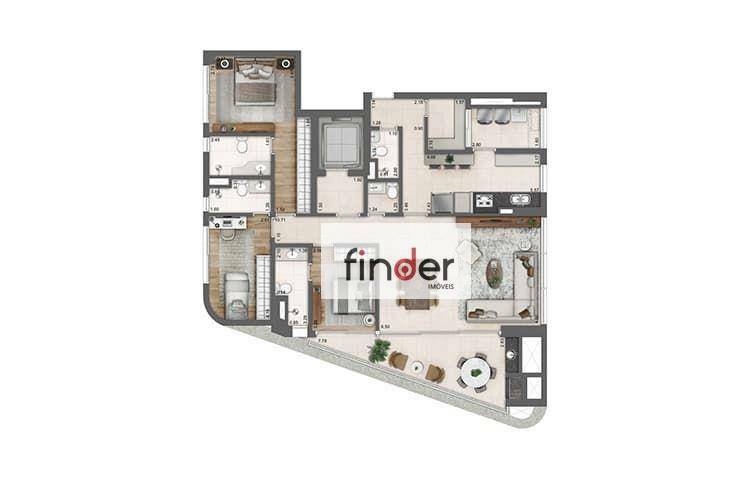 Apartamento à venda com 3 quartos, 153m² - Foto 66