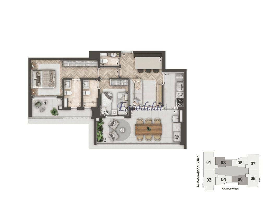 Apartamento à venda com 2 quartos, 88m² - Foto 17