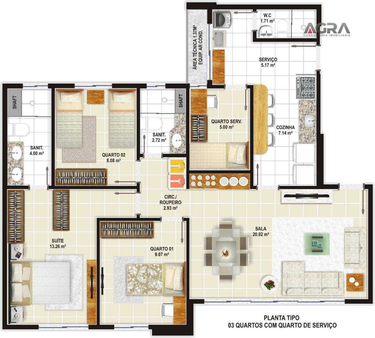 Apartamento à venda com 3 quartos, 94m² - Foto 22