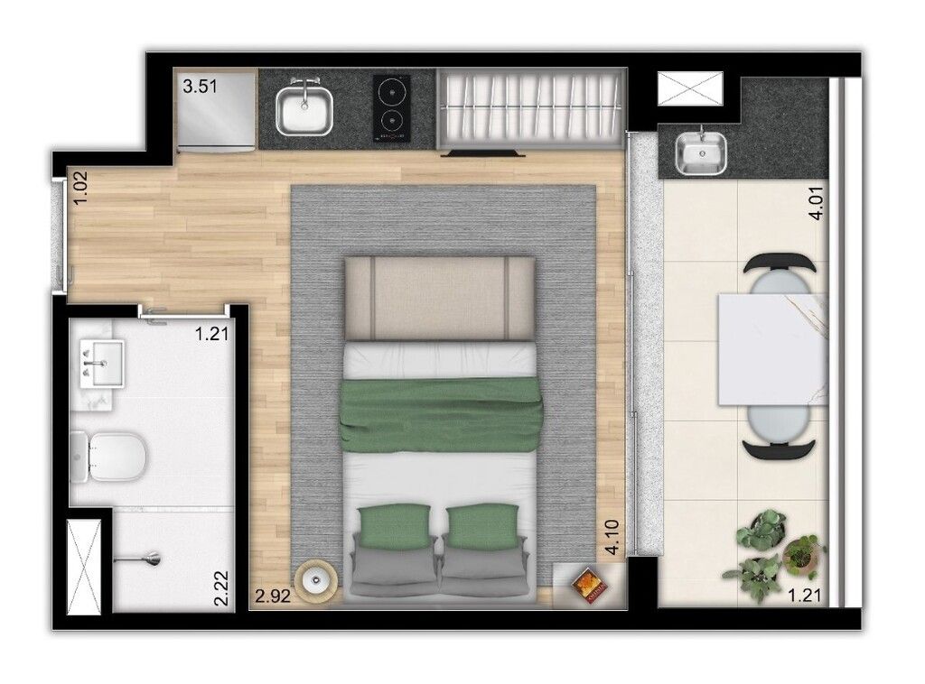 Apartamento à venda com 2 quartos, 71m² - Foto 1