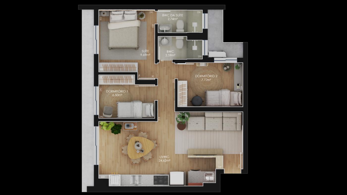 Apartamento à venda com 3 quartos, 73m² - Foto 35