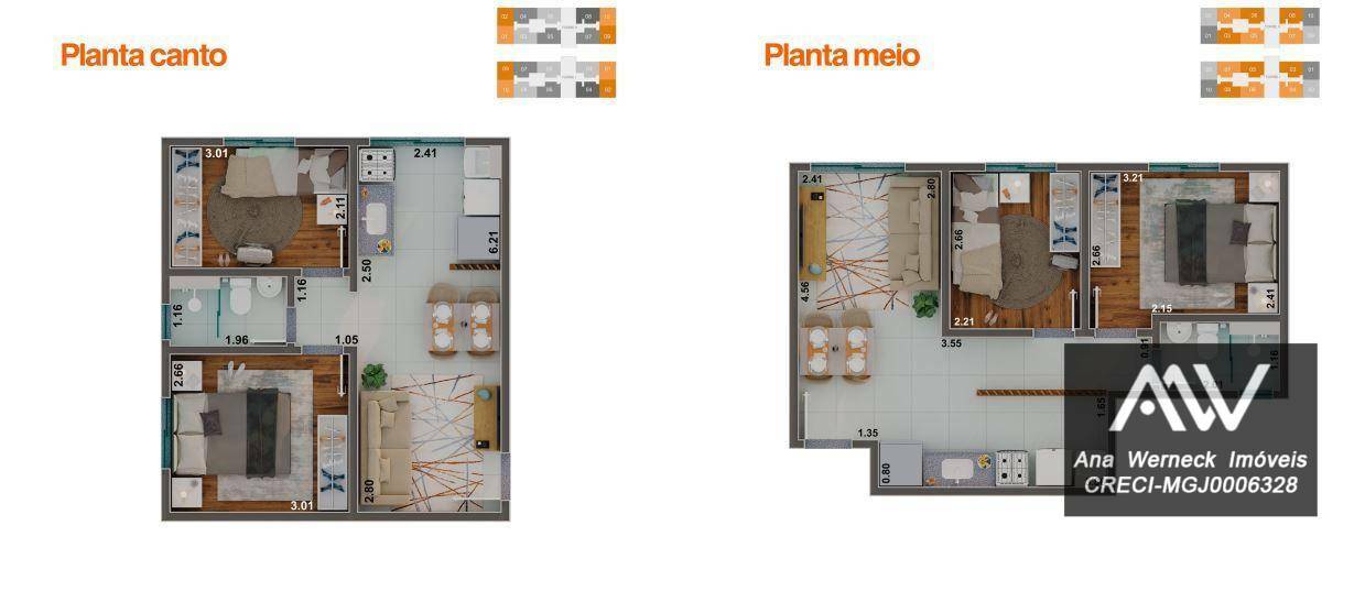 Apartamento à venda com 2 quartos, 41m² - Foto 10