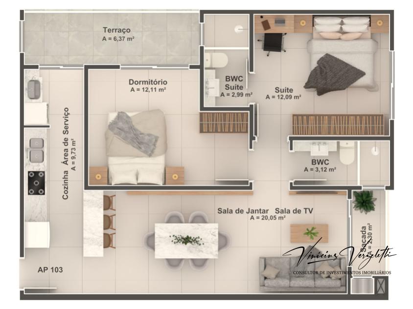 Apartamento à venda com 2 quartos, 72m² - Foto 14