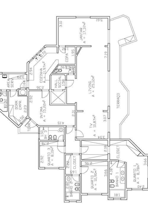 Apartamento à venda com 3 quartos, 250m² - Foto 3