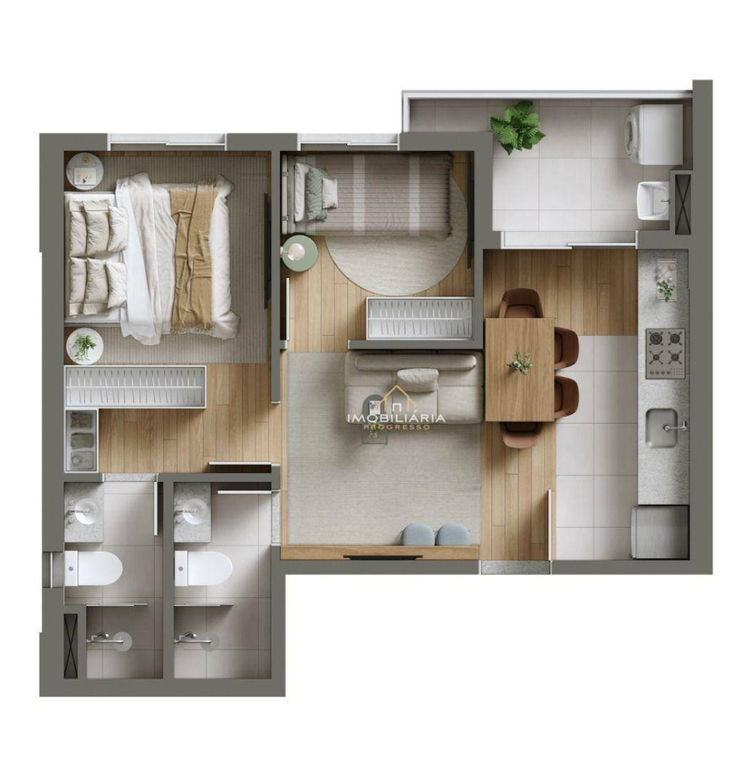 Apartamento à venda com 2 quartos, 44m² - Foto 5