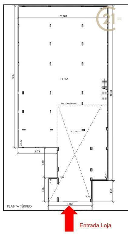 Loja-Salão à venda e aluguel, 1328m² - Foto 2