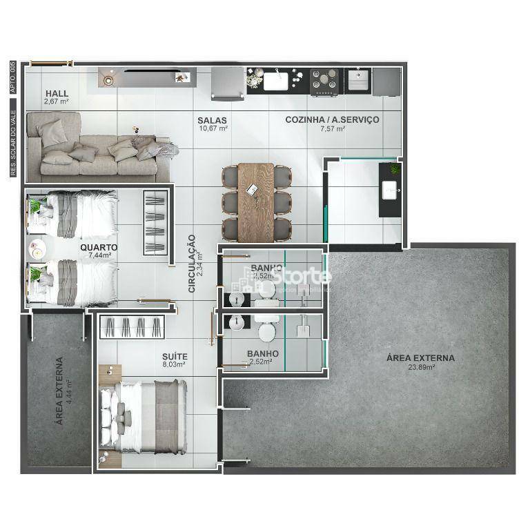 Apartamento à venda com 2 quartos, 67m² - Foto 13