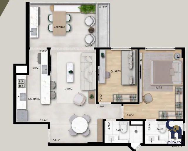 Apartamento à venda com 2 quartos, 71m² - Foto 14