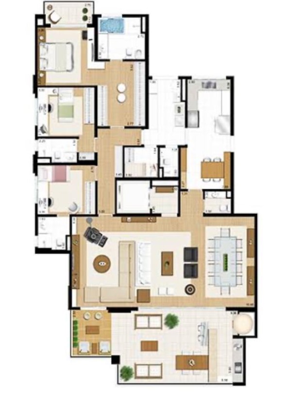 Apartamento à venda com 3 quartos, 213m² - Foto 20