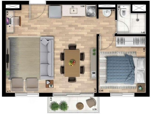 Apartamento à venda com 1 quarto, 25m² - Foto 17