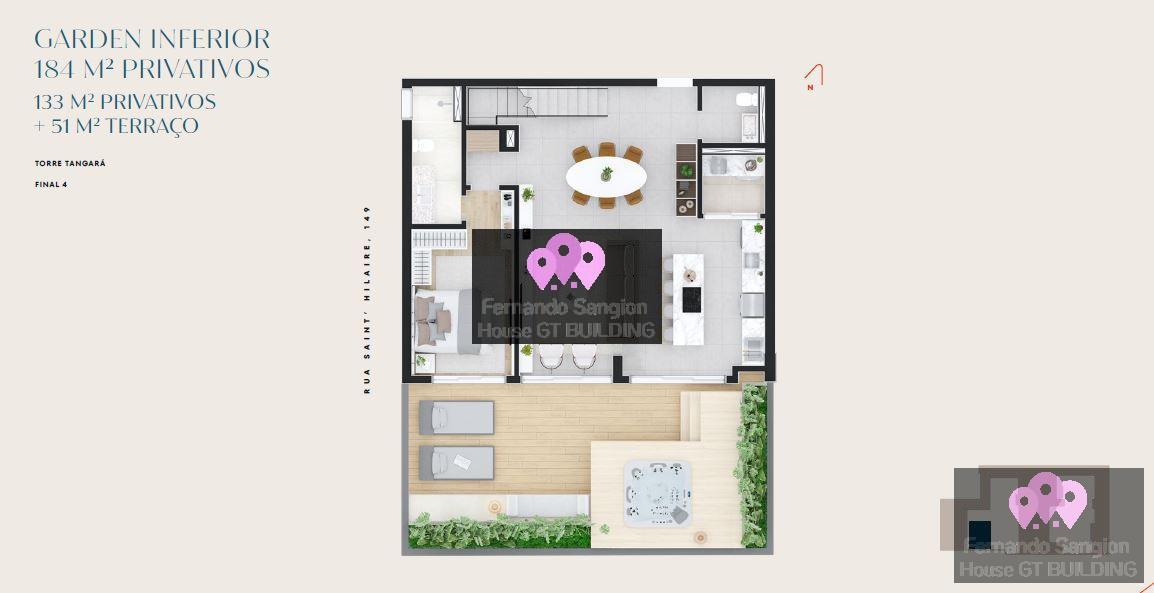 Apartamento à venda com 3 quartos, 184m² - Foto 6