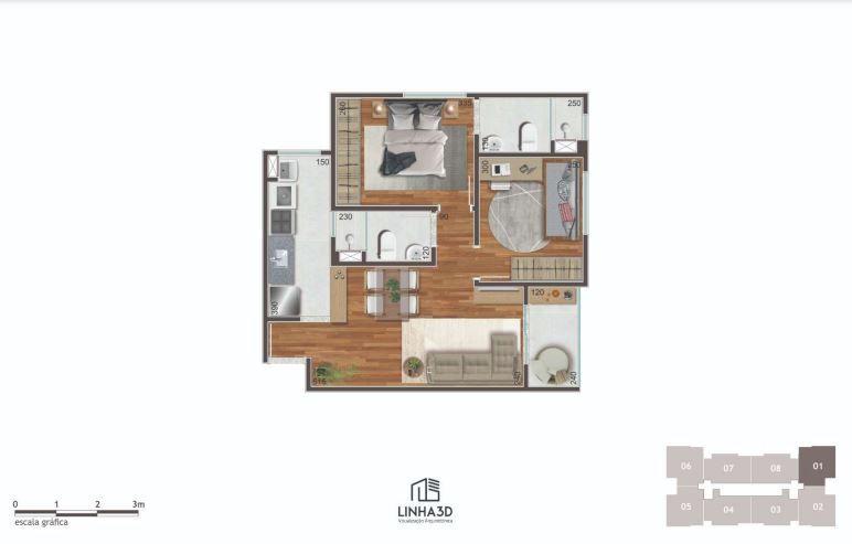 Apartamento à venda com 1 quarto, 51m² - Foto 40