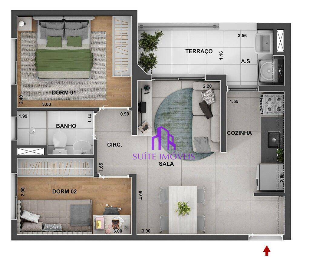 Apartamento à venda com 1 quarto, 35m² - Foto 37