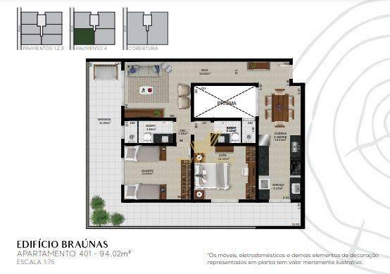 Apartamento à venda com 1 quarto, 55m² - Foto 13