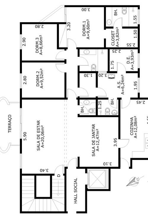 Apartamento à venda com 3 quartos, 300m² - Foto 2