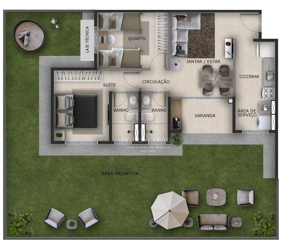 Apartamento à venda com 2 quartos, 48m² - Foto 1