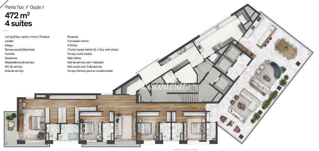 Apartamento à venda com 4 quartos, 472m² - Foto 11