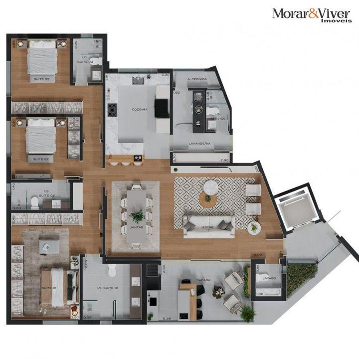 Apartamento à venda com 3 quartos, 177m² - Foto 16