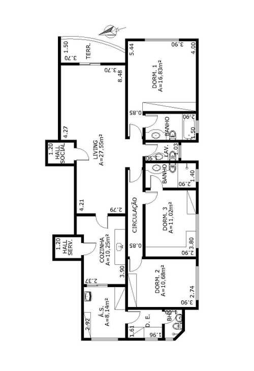 Apartamento à venda com 3 quartos, 118m² - Foto 7