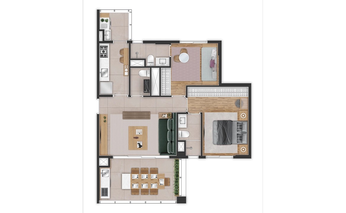 Apartamento à venda com 2 quartos, 73m² - Foto 13