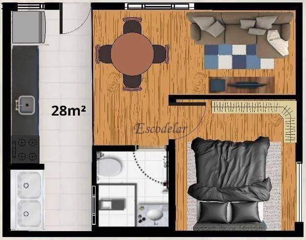 Kitnet e Studio à venda com 1 quarto, 29m² - Foto 16