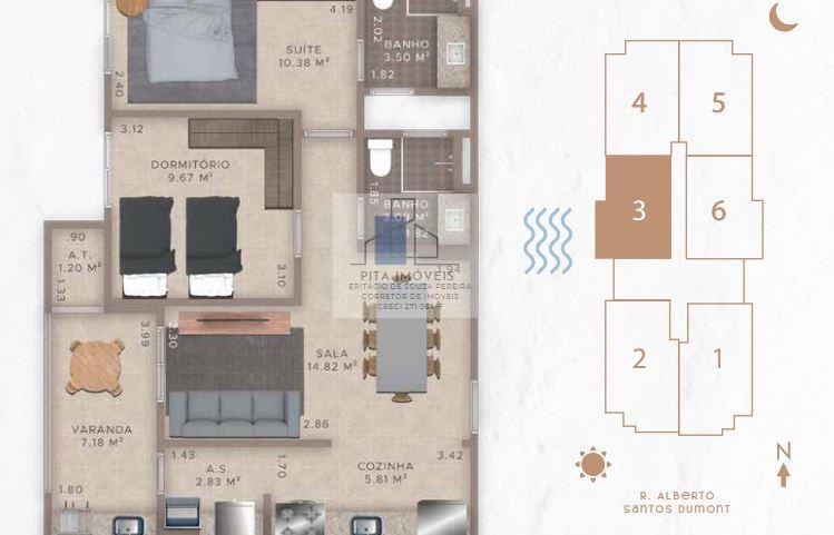 Apartamento à venda com 2 quartos, 75m² - Foto 24