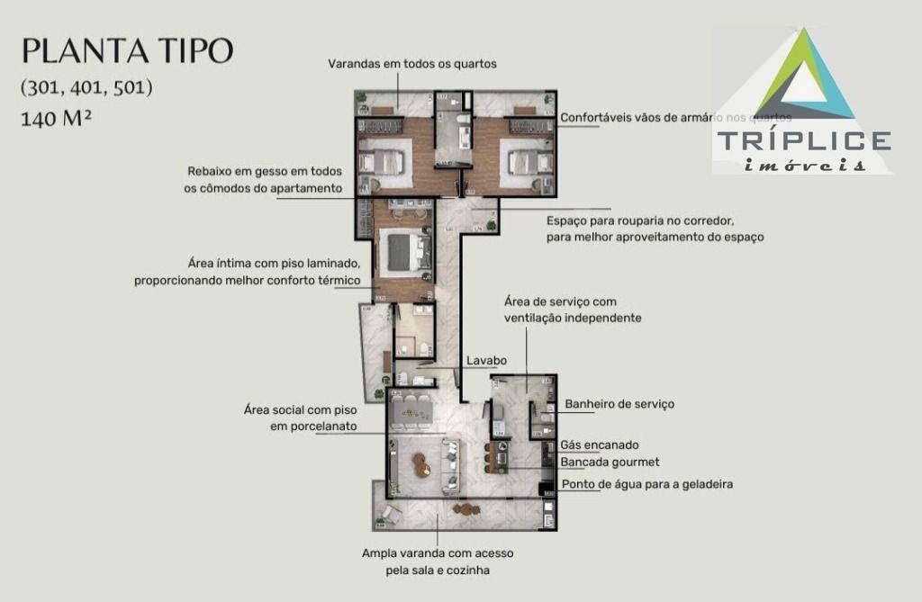Cobertura, 3 quartos, 150 m² - Foto 17