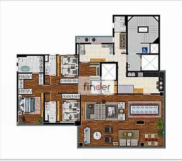 Apartamento à venda com 3 quartos, 205m² - Foto 44