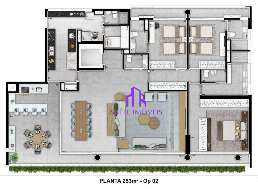 Apartamento à venda com 3 quartos, 252m² - Foto 28