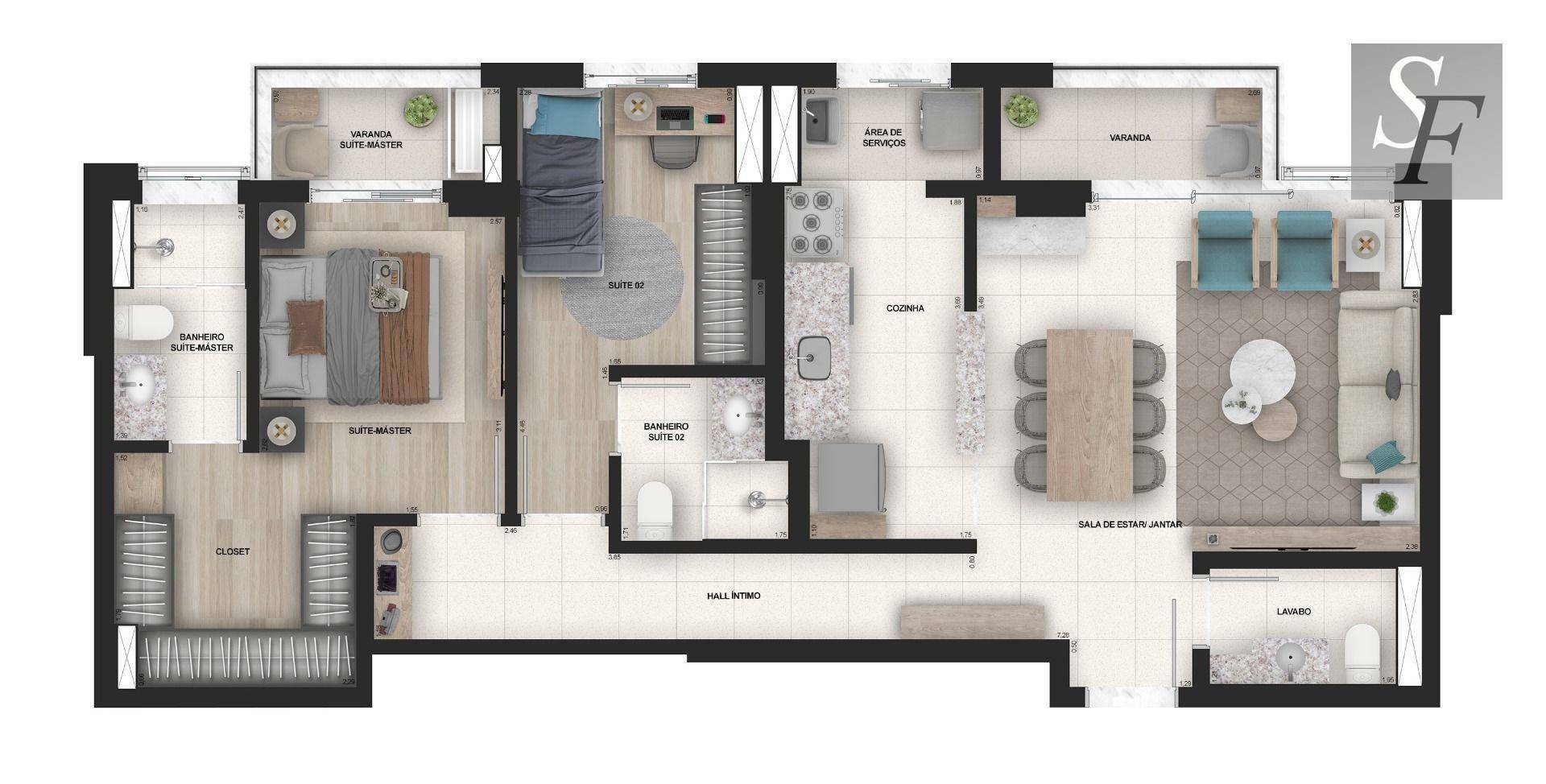 Apartamento à venda com 2 quartos, 82m² - Foto 24