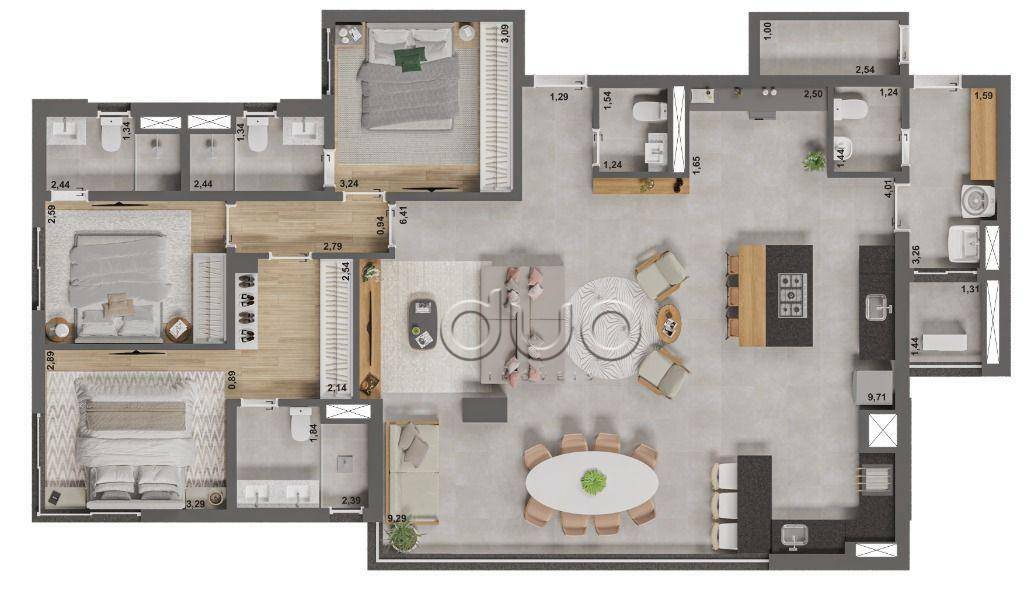 Apartamento à venda com 4 quartos, 147m² - Foto 19