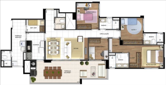 Apartamento à venda com 4 quartos, 192m² - Foto 4