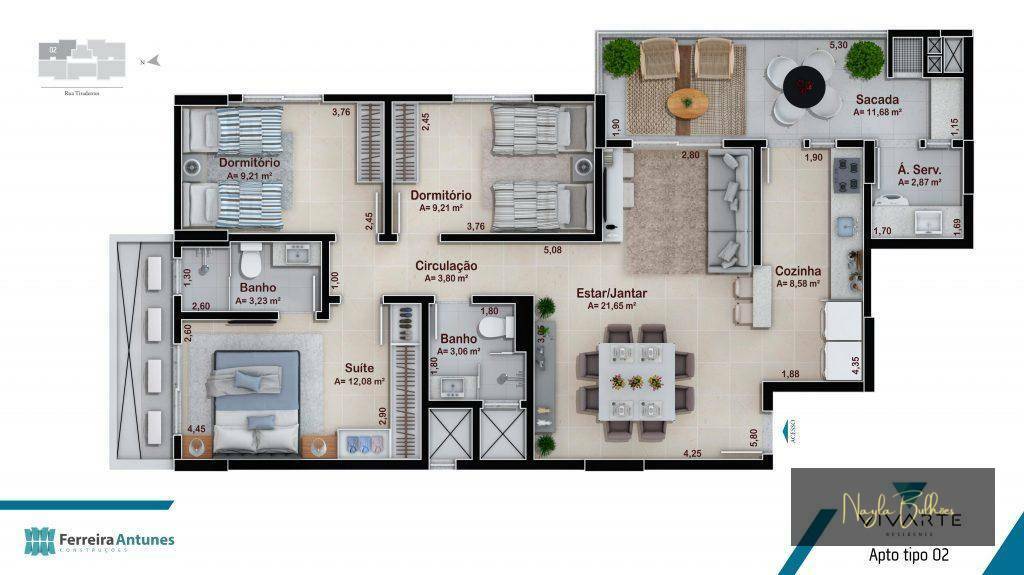 Apartamento à venda com 3 quartos, 98m² - Foto 14