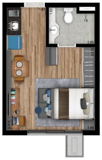 Apartamento à venda com 1 quarto, 38m² - Foto 32