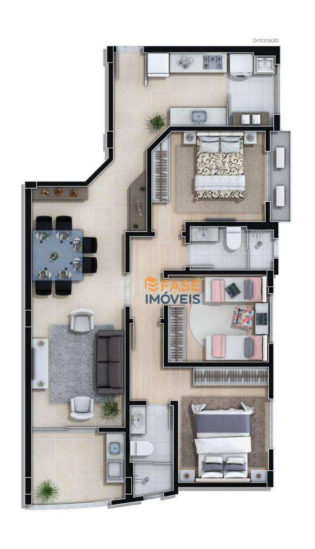 Apartamento à venda com 3 quartos, 91m² - Foto 11