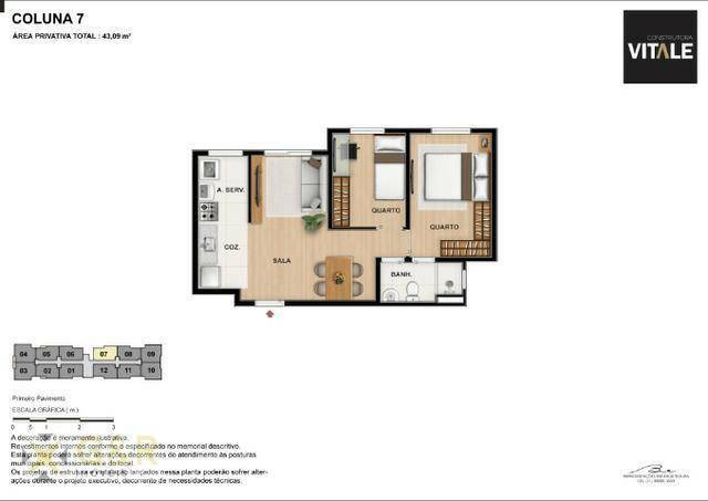 Apartamento à venda com 2 quartos, 42m² - Foto 10