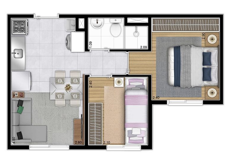 Apartamento à venda com 2 quartos, 32m² - Foto 11