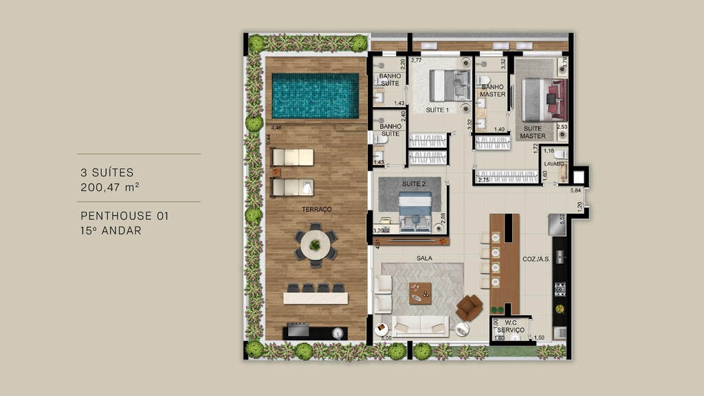 Apartamento, 3 quartos, 261 m² - Foto 34