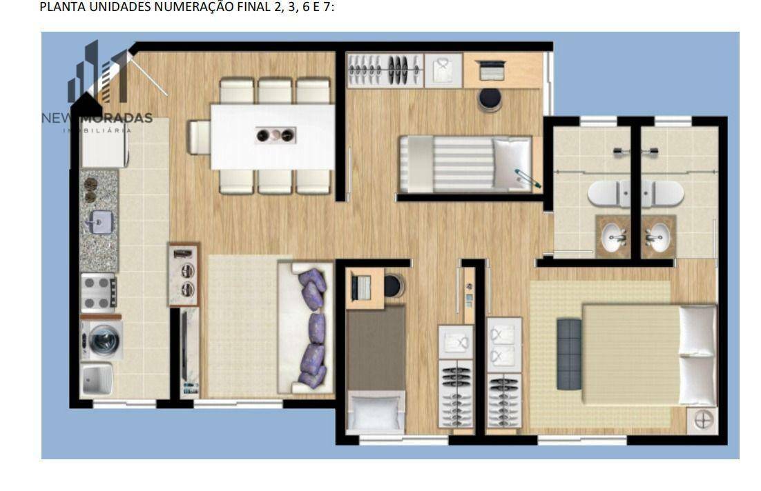 Apartamento à venda com 3 quartos, 57m² - Foto 22