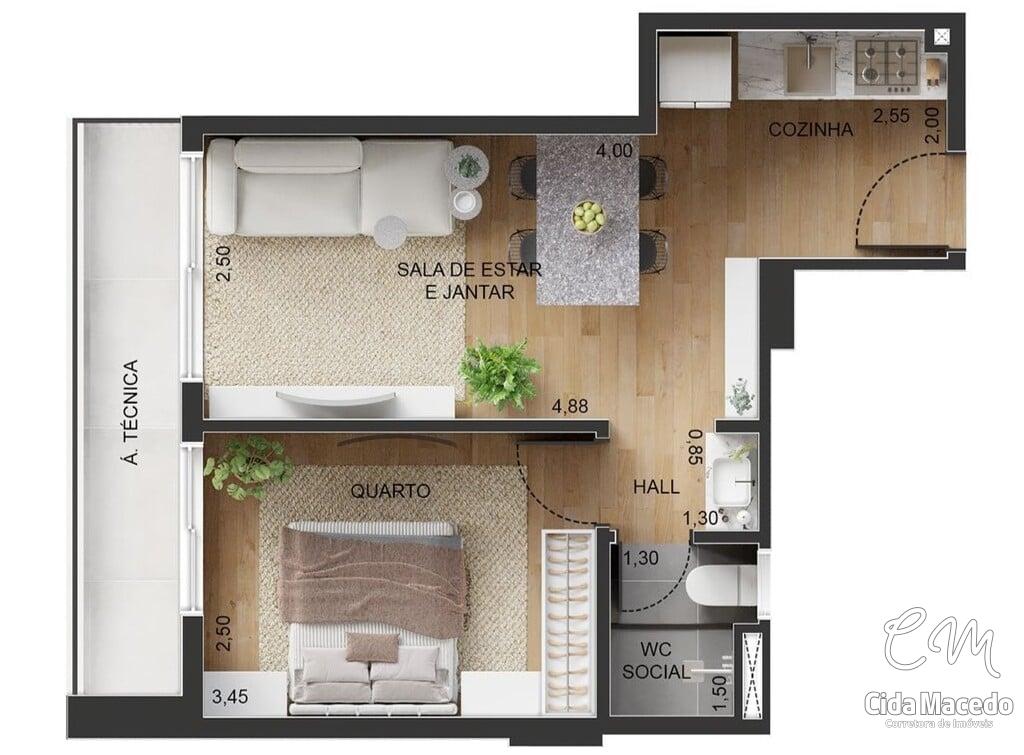 Apartamento à venda com 2 quartos, 59m² - Foto 22