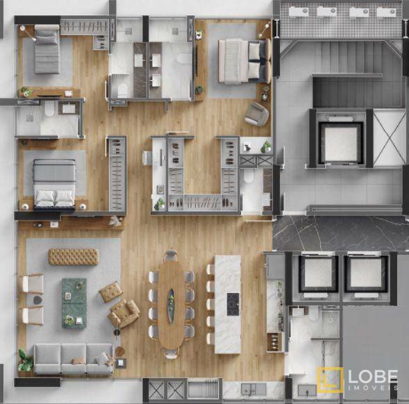 Apartamento, 3 quartos, 159 m² - Foto 6